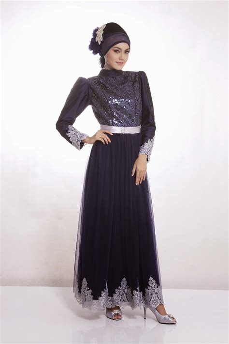 Model Gaun Pesta Muslim Elegan Dan Cantik Terbaru Gaya Masa Kini Terbaru