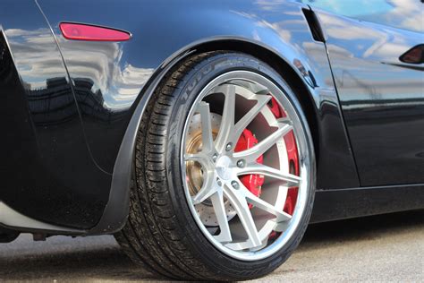 Chevrolet Corvette C6 Black Ferrada Fr2 Wheel Wheel Front