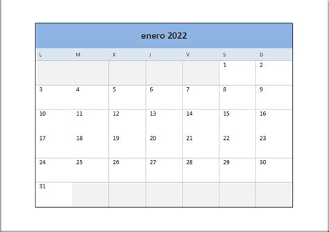 Plantilla Excel Calendario 2022 Descarga Gratis Riset