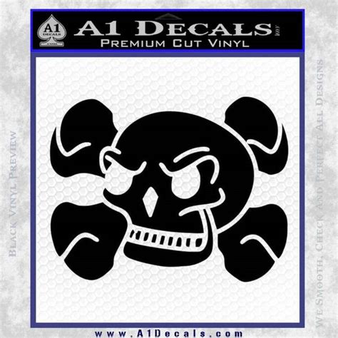 Skull And Cross Bones Stylized Decal Sticker A1 Decals