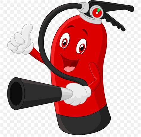 Fire Extinguisher Cartoon Stock Illustration PNG 743x800px Fire