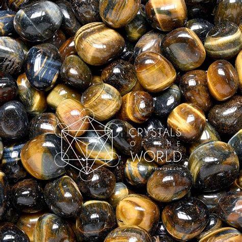 Tiger S Eye Tumbled Stone Blue Gold Crystals Of The World