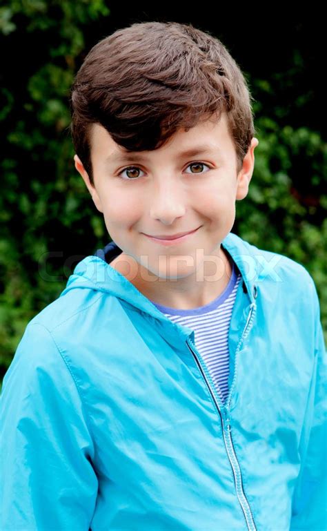 Nice Preteen Boy Smiling Stock Image Colourbox