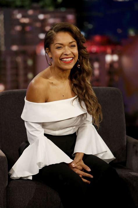 Antonia Thomas At Jimmy Kimmel Live In Los Angeles Gotceleb