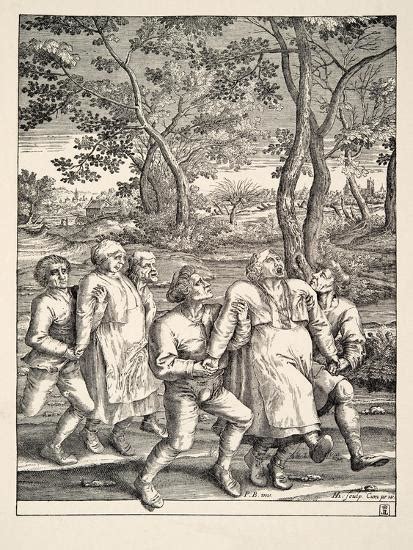 Two Groups Of Peasants Following The Pilgrimage Of Epilepsy C1642