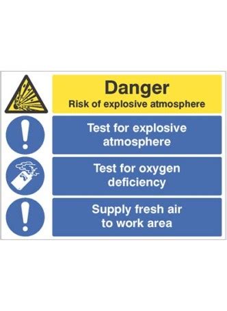 Risk Of Explosive Atmosphere Test For Oxygen Deficiency Supply