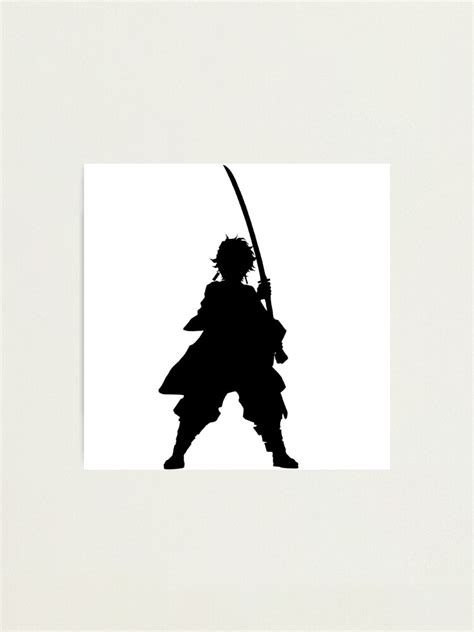 Tanjiro Kamado Demon Slayer Silhouette Photographic Print For Sale