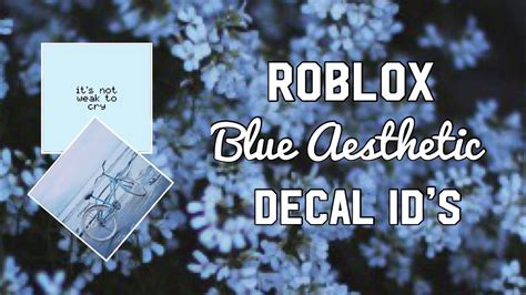 Roblox Blue Aesthetic Decal Ids Doovi