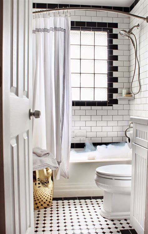 33 Black And White Bathroom Tile Ideas And Pictures 2022