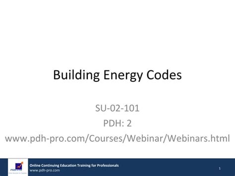 Building Energy Codes Ppt