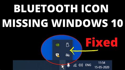 Bluetooth Icon Is Missing From Windows 10 Fixed Youtube