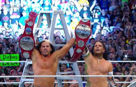 Wwe Wrestlemania Results Hardy Boyz Make Shock Comeback To Win Raw