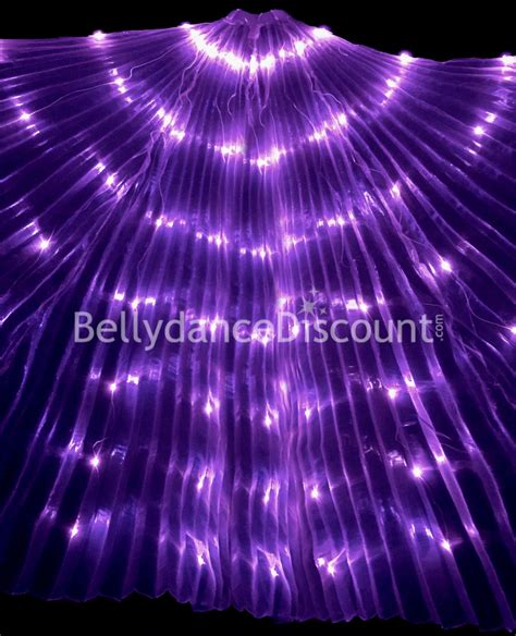 Plum Led Light Up Bellydance Isis Wings 8990