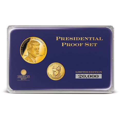 John F Kennedy Presidential Commemorative Coin Set Presidential