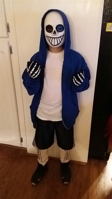 Sans From Undertale Used A Mask From Hobby Lobby And Painted On Face