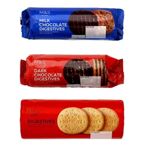 Marks And Spencer Digestive Biscuits Originalmilk And Dark Chocolate