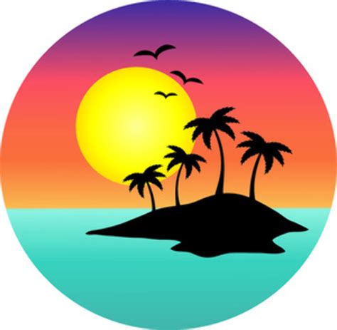 Download High Quality Sunset Clipart Summer Transparent Png Images