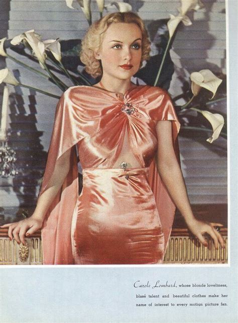 Fashion From Vintage Hollywood Movies Vintage Fashion 1930s Carole