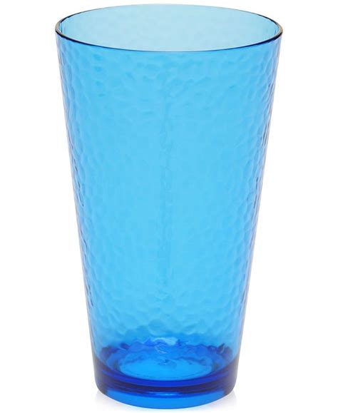 Certified International Cobalt Blue Acrylic Highball Glass And Reviews Glassware Dining Macy S