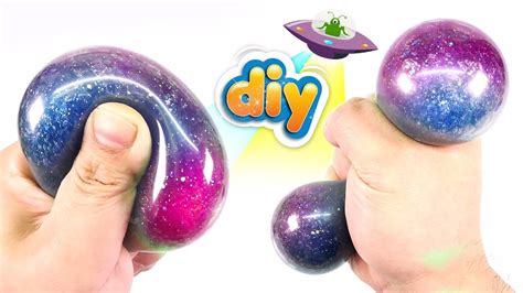 Diy Galaxy Squishy Stress Ball Monsterkids Youtube