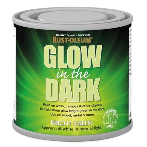 Rust Oleum Glow In The Dark Paint Bright Green 125ml Toy Safe Sprayster