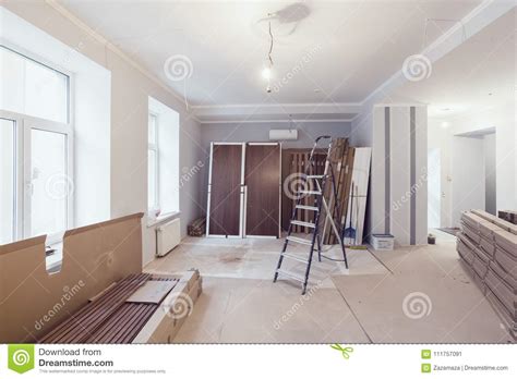 Interior Of Apartment During Construction Remodeling Renovation