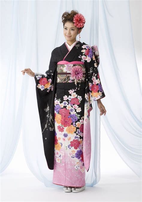 on deviantart yukata furisode kimono japanese