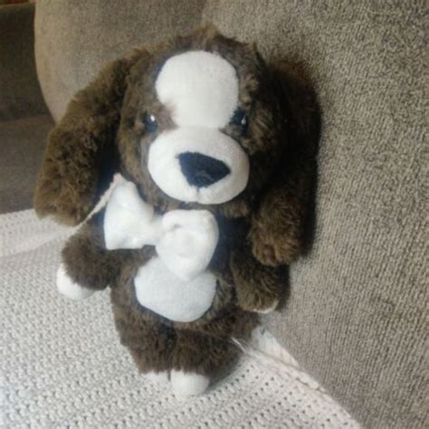 Toys Costco Little Miracles 12 Dark Brown Puppy W White Bow Tie Plush