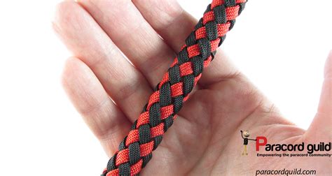 Large and loose braid with a high pony 8 strand round braid - Paracord guild