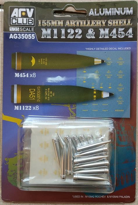 Afv Club 135 155mm Howitzer Ammunition M1122 And M454 Ammo Set Ebay