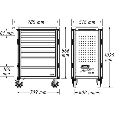 HAZET Werkstattwagen Assistent 179NX 7 137 Dittmar Werkzeuge