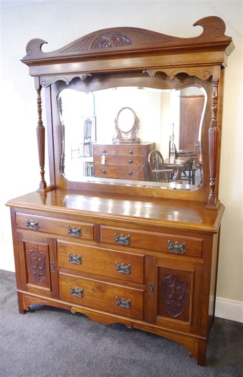 Art nouveau sideboards art nouveau furniture designers did not intend to revive past styles but rather to create something innovative that reflected the climate of the time. Art Nouveau Walnut Sideboard - Antiques Atlas