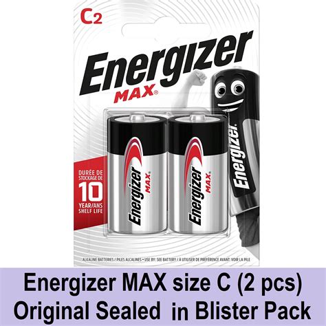 Energizer Max Size C Batteries 2 Pcs Lr14 Energizer C Alkaline