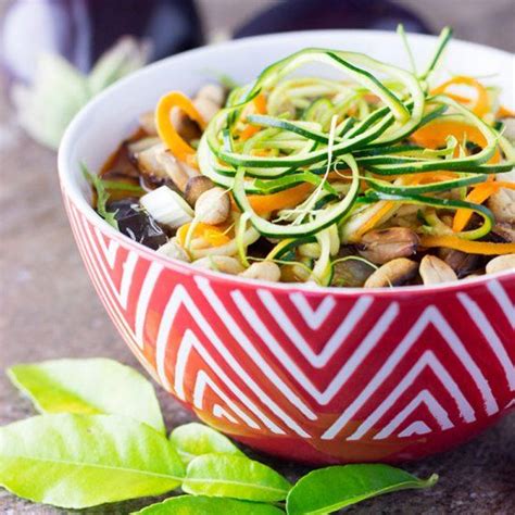 Thai Zoodle Soup Recipes With Eggplant And Zucchini