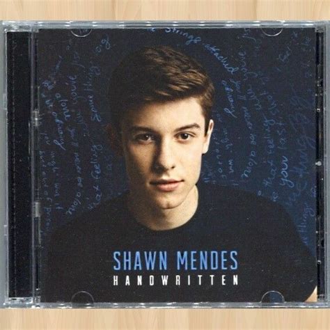 Cover Art Shawn Mendes Handwritten Cd Something Big Stitches 0115 For