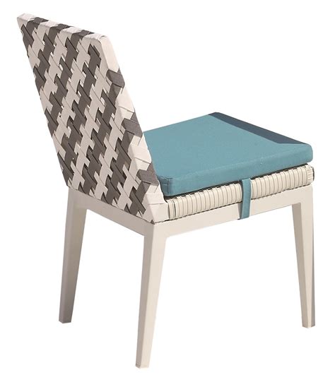 Florence Modern Outdoor Armless Dining Chair Icon Outdoor Contract
