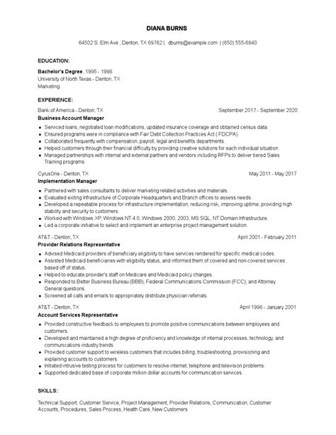 Check spelling or type a new query. Business Account Manager Resume Examples and Tips - Zippia