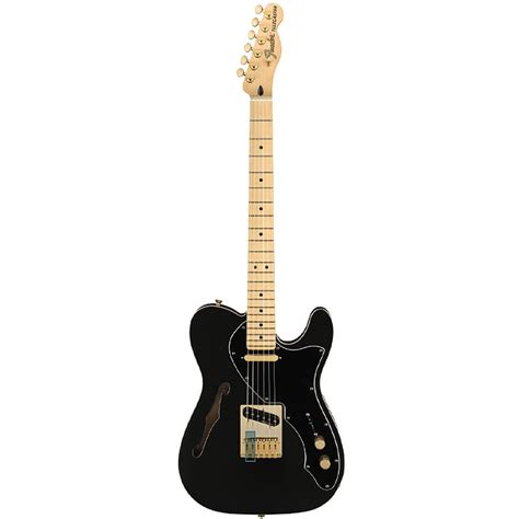 Fender Limited Edition Telecaster Thinline Deluxe Satin Black Reverb