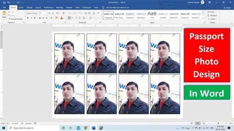 How To Make Passport Size Photo In MS Word 2019 Passport Size Photo