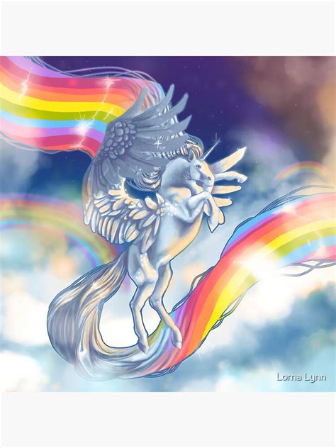 Rainbow Pegasus Sticker By Mistysteel Redbubble