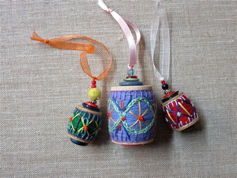Art In Stitches Wooden Thread Spool Ornaments