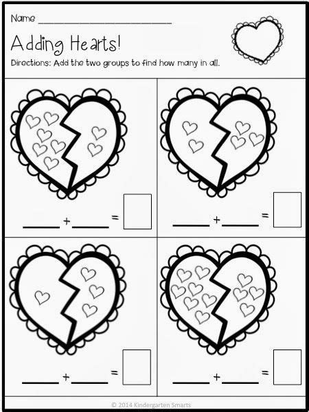 Valentines Day Math And Literacy Centers With Printable Worksheets