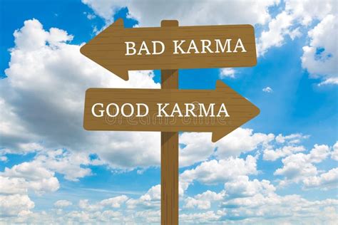 Good Karma And Bad Karma Stock Image Image Of Board 183552759