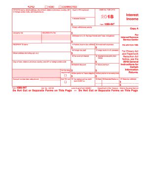 fillable irs form  int    template