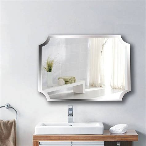 Luxury A1 Simple Frameless Inner Corner Bathroom Mirror Wall Hanging