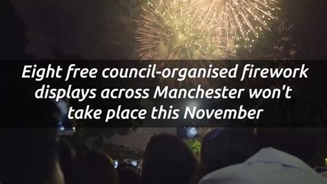 Bonfire Night Celebrations And Firework Displays In Manchester