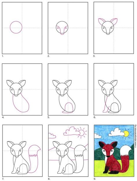 How To Draw A Red Fox · Art Projects For Kids