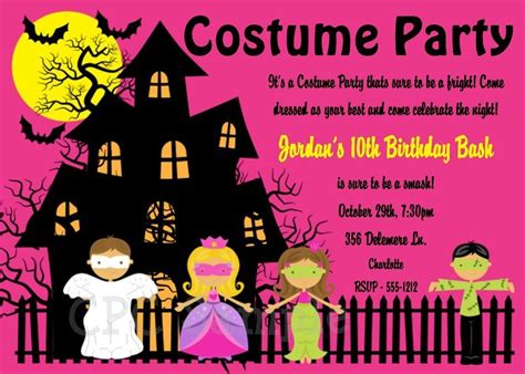 Costume Party Invitations Invitation Design Blog
