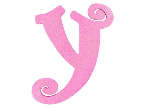 The Letter Y~hot Pink Glitter The Letter Y Pink Letter Art Craft