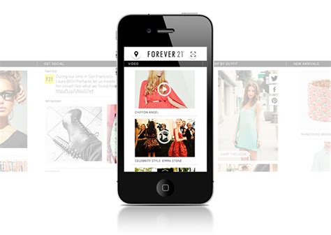 The forever 21 app will allow you to save 15% when you purchase $65 or more through the app. Forever 21 Mobile App on Behance